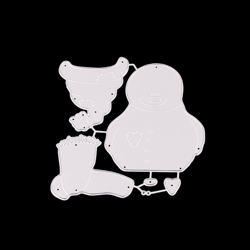 Khuôn Cắt Giấy Kim Loại Hình Người Tuyết Giáng Sinh