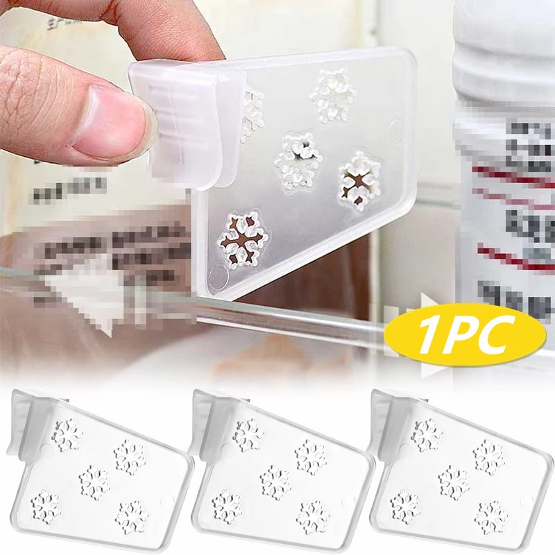 1 Khay Đựng Thức Ăn Trong Suốt Hình Bông Tuyết Chia Ngăn Tủ Lạnh