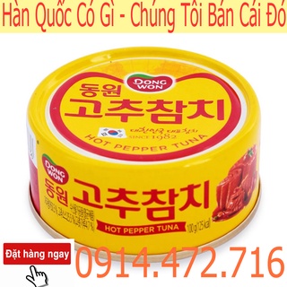 Cá ngừ vị cay dongwon hộp 100g nhập khẩu hàn quốc