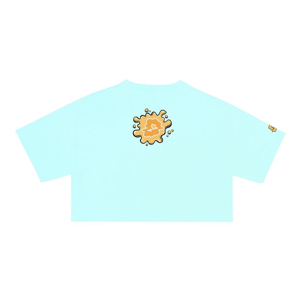 Áo croptop nữ form rộng tay lỡ màu xanh - Blue Cute Paint Croptop - Davies brand | BigBuy360 - bigbuy360.vn