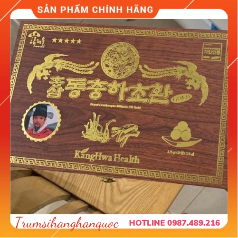 Đông Trùng Hạ Thảo Hộp Gỗ 30 Viên Hàn Quốc
