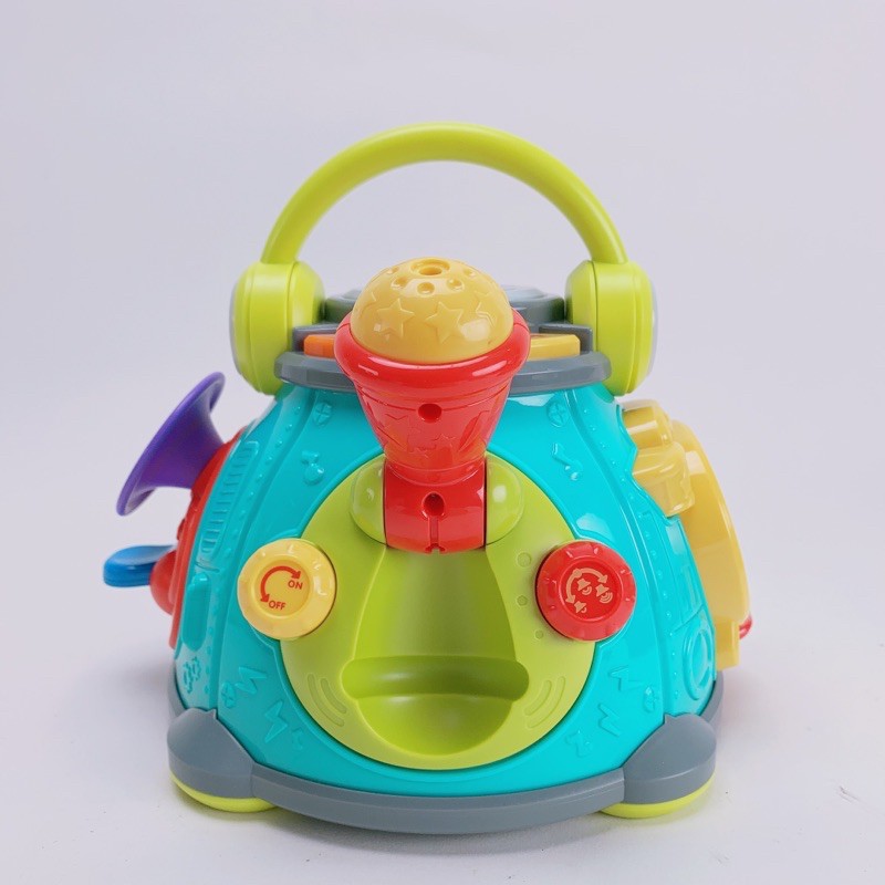 NEWBộ Đồ Chơi Âm Nhạc Phát Triển Tiềm Năng Ngôi Sao Cho Bé-LITTLE KARAOKE SPACE CAPSULE-HUILE TOYS 3119