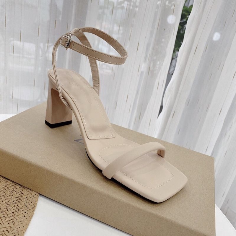 Sandal 6cm gót dẹp