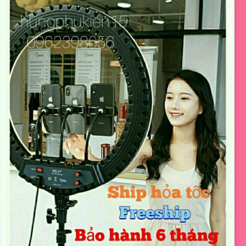 Bộ Đèn Livestream 54cm Điều Khiển - Siêu Đẹp, Siêu Bền, Siêu Sáng, Full Đồ - Bảo Hành 6 Tháng 🌺FREESHIP🌺