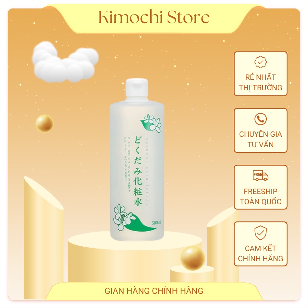 Nước hoa hồng lotion toner diếp cá Dokudami ngăn ngừa mụn 500ml Kimochi Store