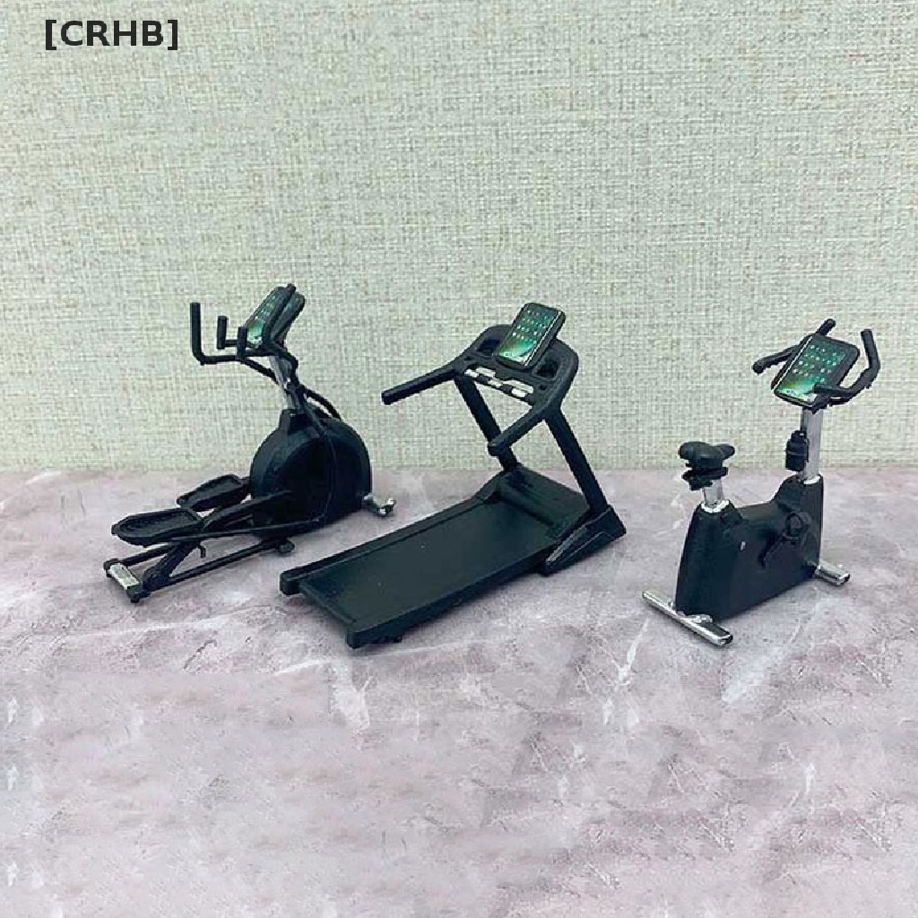 Máy chạy bộ/tập thể dục thu nhỏ tỷ lệ 1:60 cho nhà búp bê