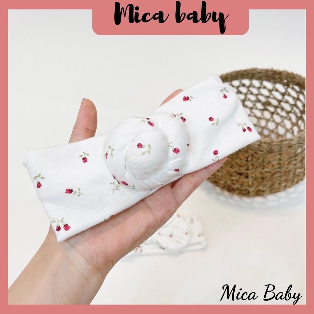 Băng đô mềm mại thoáng khí bản xoắn ốc dễ thương cho bé Mica baby BD05