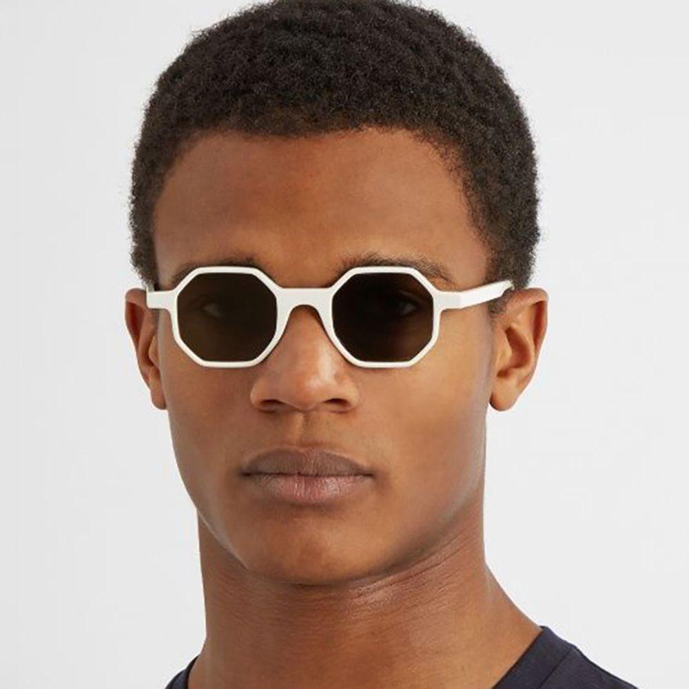 IVORY Kính Mát Tròng Đa Giác Nhiều Màu Sắc Chống Bức Xạ Phong Cách Hàn Quốc Cho Nam Và Nữ