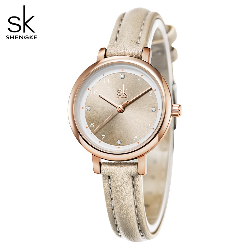 Đồng Hồ Thạch Anh Shengke K9028 Dây Da Thời Trang Nữ | BigBuy360 - bigbuy360.vn
