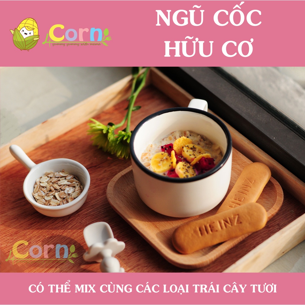 Các loại NGŨ CỐC hữu cơ (trái cây, socola, bắp, hỗn hợp) - Cho bé 6m+