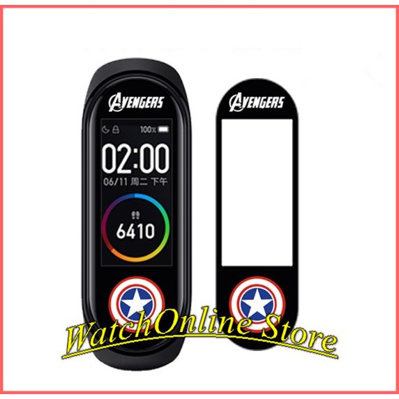 Bộ 3 miếng dán hình Avengers Xiaomi Miband 4