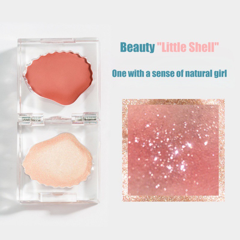 [Hàng mới về] Phấn má hồng 2 trong 1 hỗ trợ bắt sáng da che khuyết điểm | BigBuy360 - bigbuy360.vn