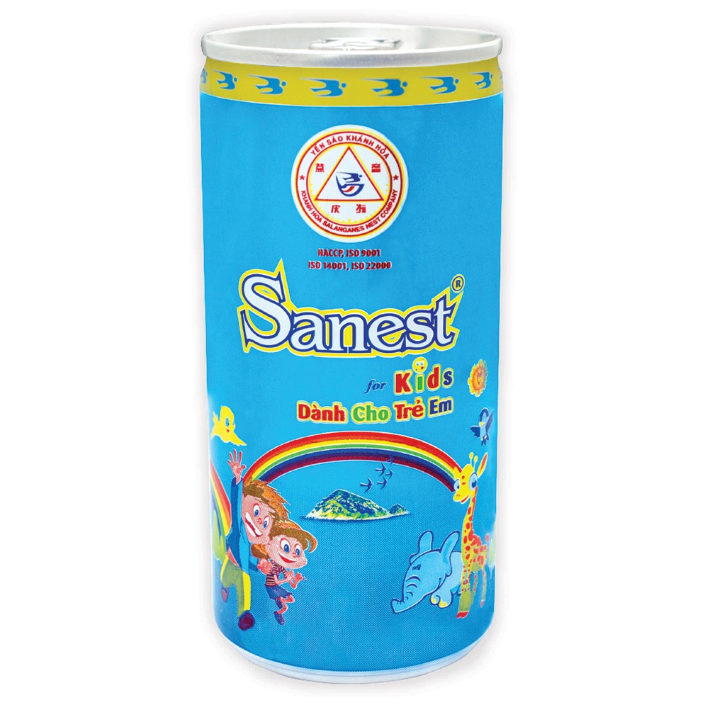 Nước yến sào Sanest Kids Yến Sào Khánh Hòa dành cho trẻ em lon 190ml