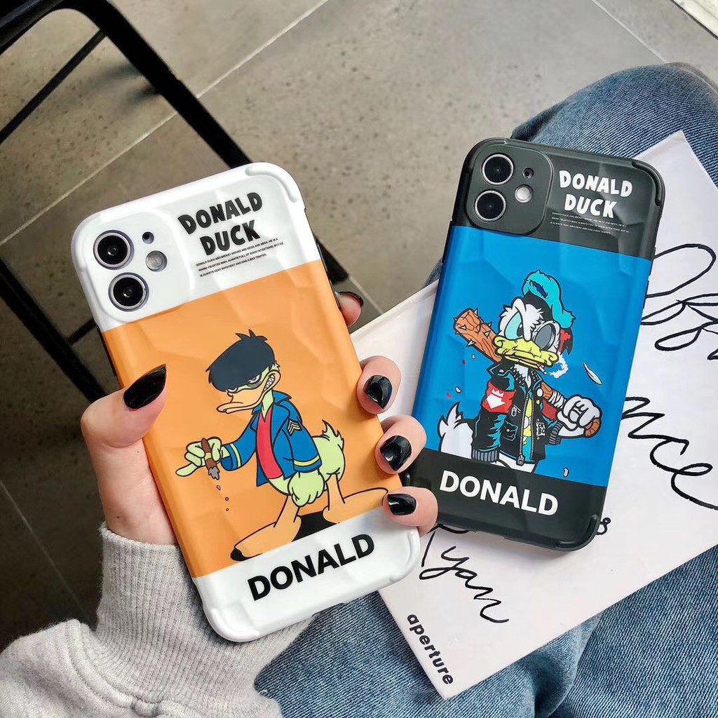 Ốp điện thoại hình vịt Donald thời trang cho iPhone 7plus 8 + X Xr Xs 11 11promax | BigBuy360 - bigbuy360.vn