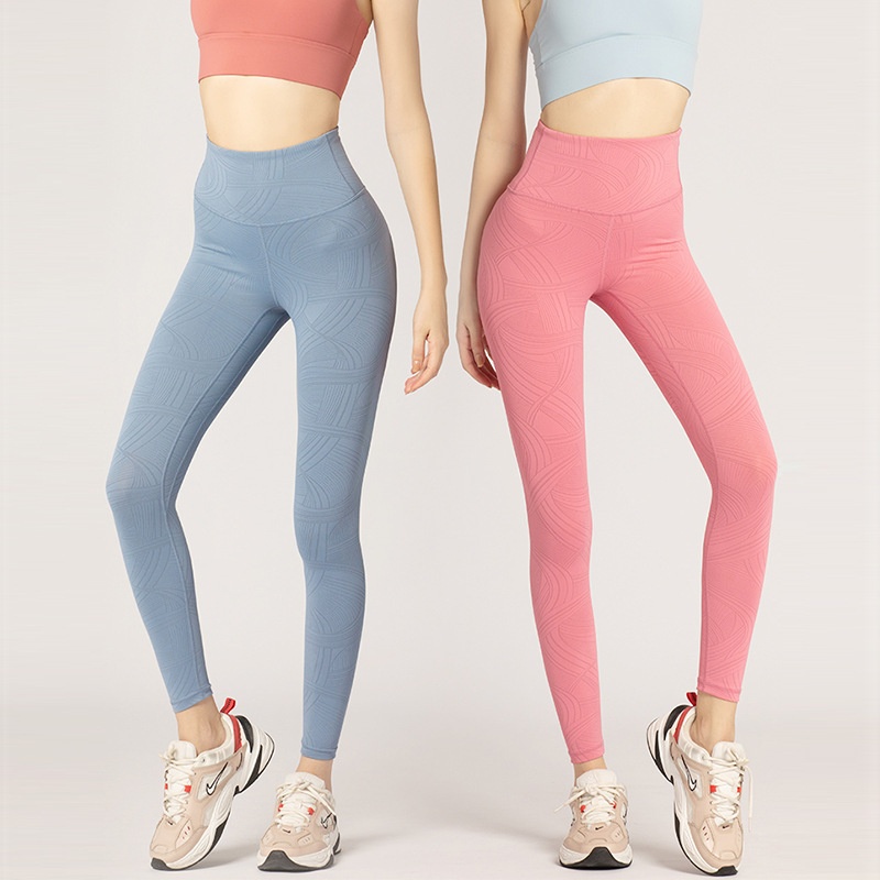 Quần Legging Thể Thao Lưng Cao Nhuộm Màu Độc Đáo Thời Trang Cao Cấp