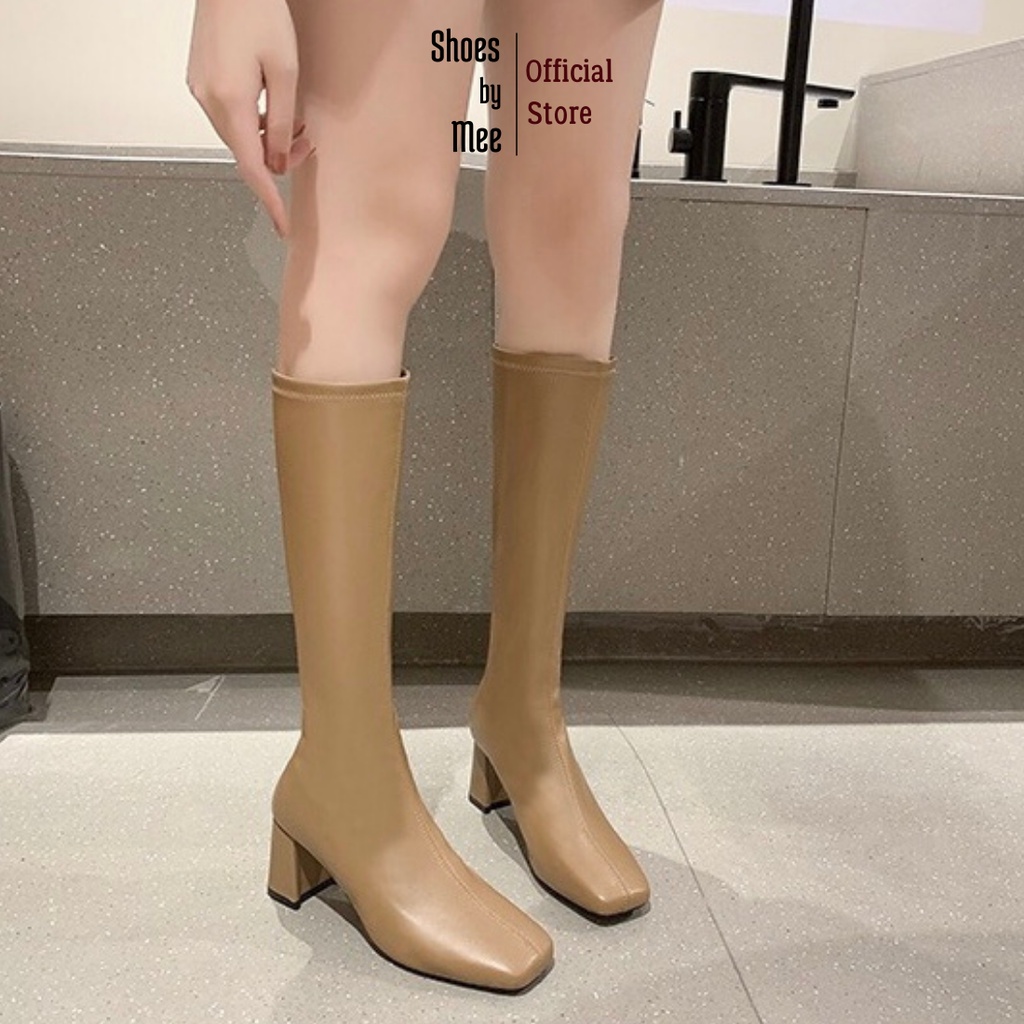Giày Bốt Cao Cổ Da Mềm, FULLBOX 2021 Shoes by Mee Boots Cao Cấp, Giày nữ Chất Lượng, Chất Đẹp Phong Cách Hàn Quốc | BigBuy360 - bigbuy360.vn