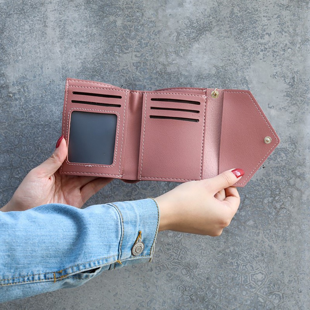 Ví nữ mini ngắn cầm tay nhỏ gọn bỏ túi thời trang HOA HƯỚNG DƯƠNG VN04 | BigBuy360 - bigbuy360.vn