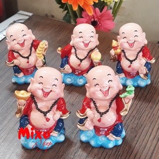 Bộ 05 tượng Di Lặc mẫu Ngũ Phúc Lâm Môn size 7cm