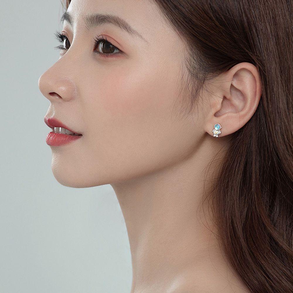 Khuyên Tai Thời Trang Hàn Quốc|Quà Tặng Trang Sức Nữ Cỡ Nhỏ Hình Phi Hành Gia|Bông Tai Hình Phi Hành Gia Xinh Xắn