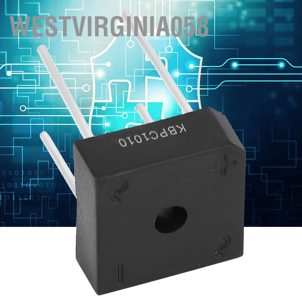 Hàng Hot Bộ chỉnh lưu cầu KBPC-1010 cho thiết bị gia dụng Mạch điện tử công nghiệp 10A 1000V Hàng giao ngayWestvirginia058