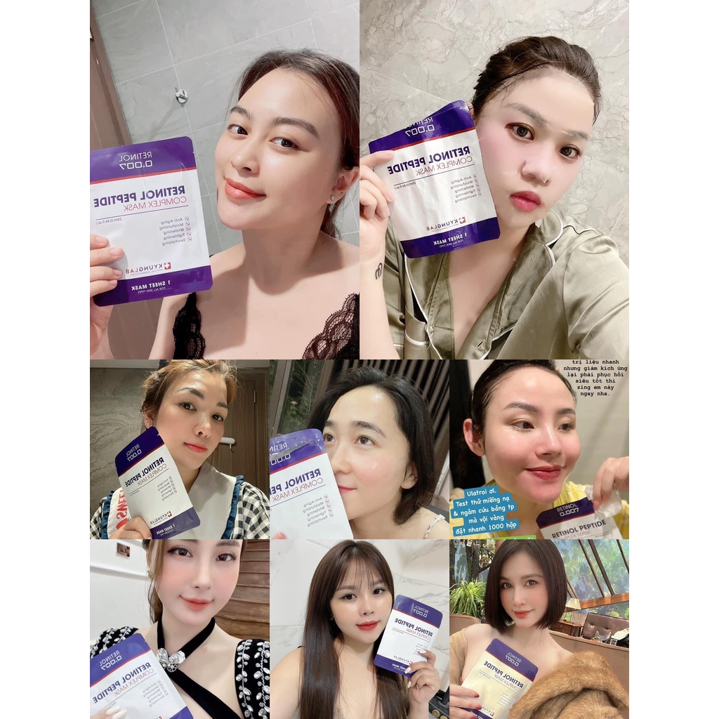 Mặt nạ Retinol KyungLab Peptide Complex Mask 25ml lẻ 1 miếng