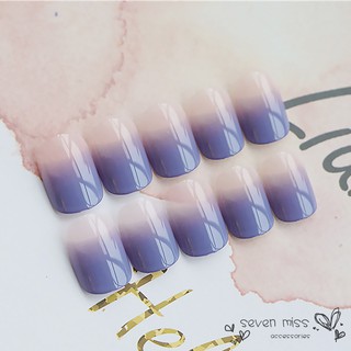 Set 24 móng tay giả sơn màu loang xinh xắn thời trang