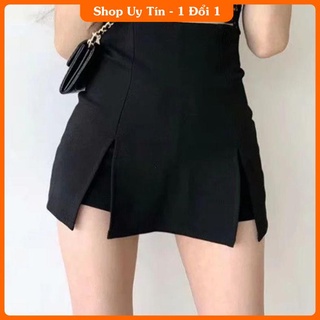 Chân váy xẻ hai bên chữ a công sở cho chị em -ib