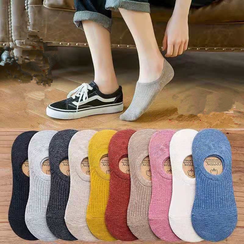 Tất Nữ, Vớ Nữ Trơn Cổ Ngắn Chất Liệu Len Gân Tăm Cổ Thấp , nhiều màu phong cách Hàn Quốc A303 Warm&Cute
