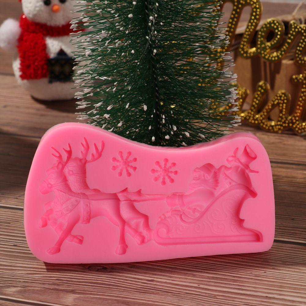 YNATURAL Khuôn Silicone Làm Bánh Phong Cách Giáng Sinh