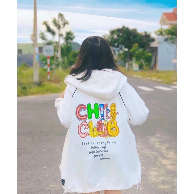 Áo khoác hoodie đa sắc màu nỉ thun cotton - Áo hoodie chili club siêu hot - Áo nỉ có mũ chất siêu dày dặn - Minwear 💖 ༈