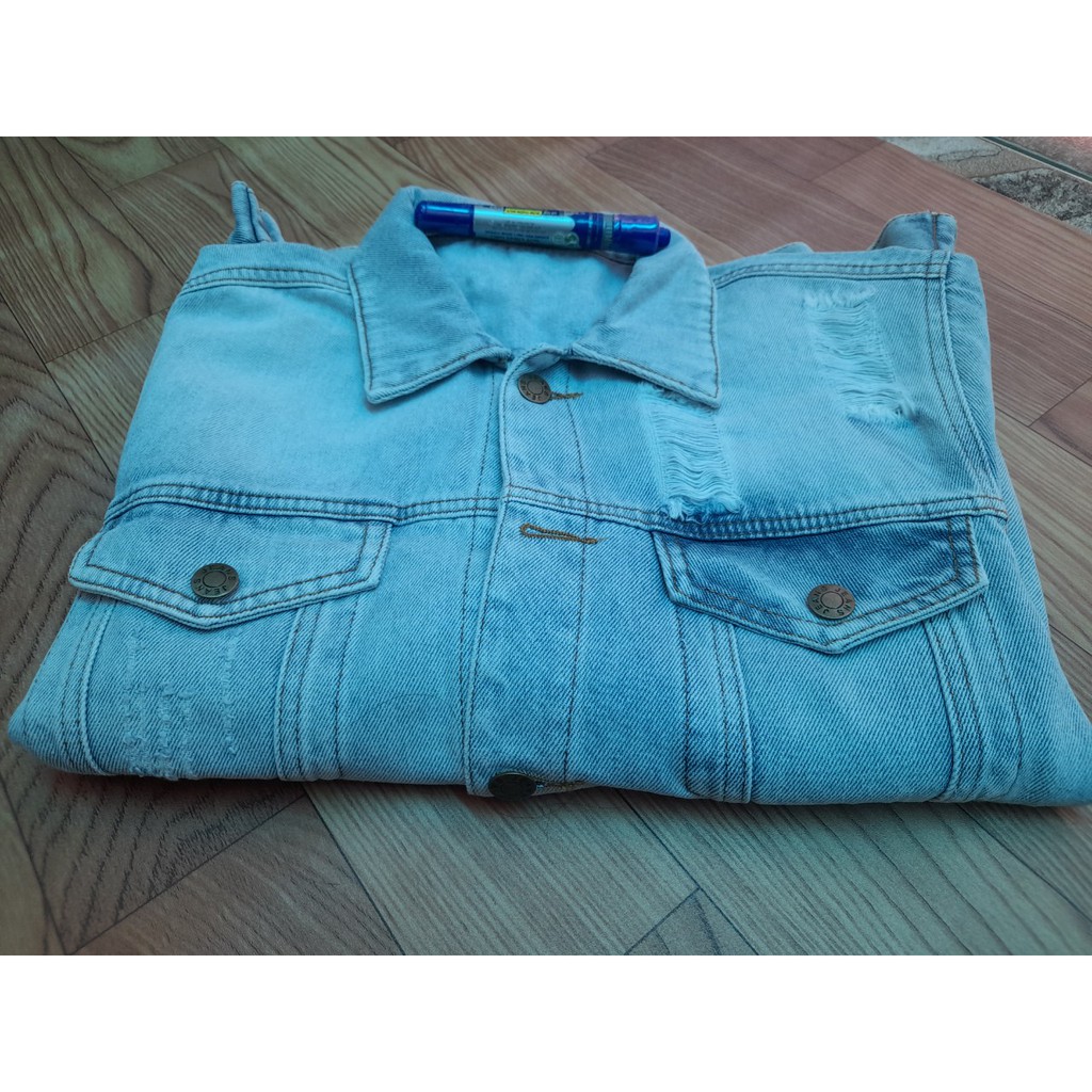 [Vip] Áo khoác jean nam unisex hàng VNXK xuất dư cao cấp 6 túi thật size M-L-XL chỉ có tại Panda
