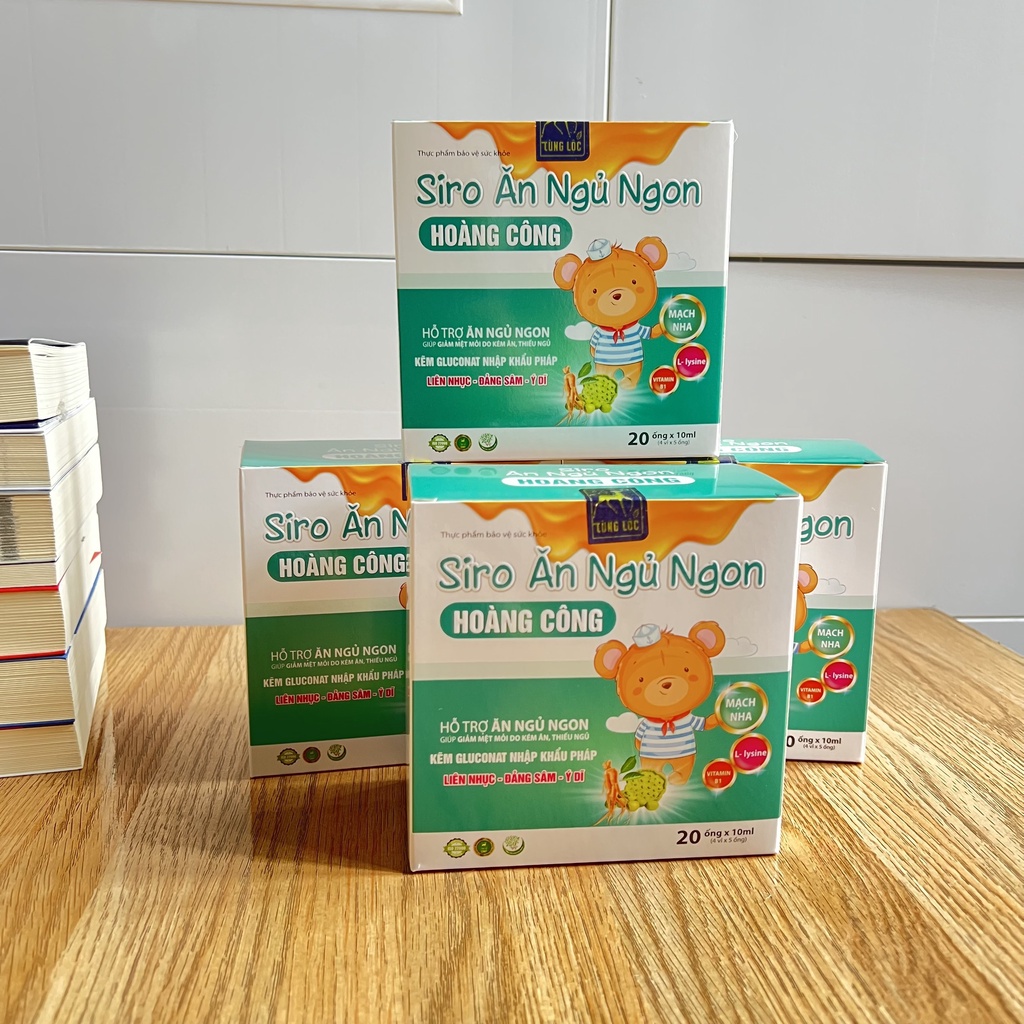 Siro Ăn Ngủ Ngon Hoàng Công hộp 20 ống