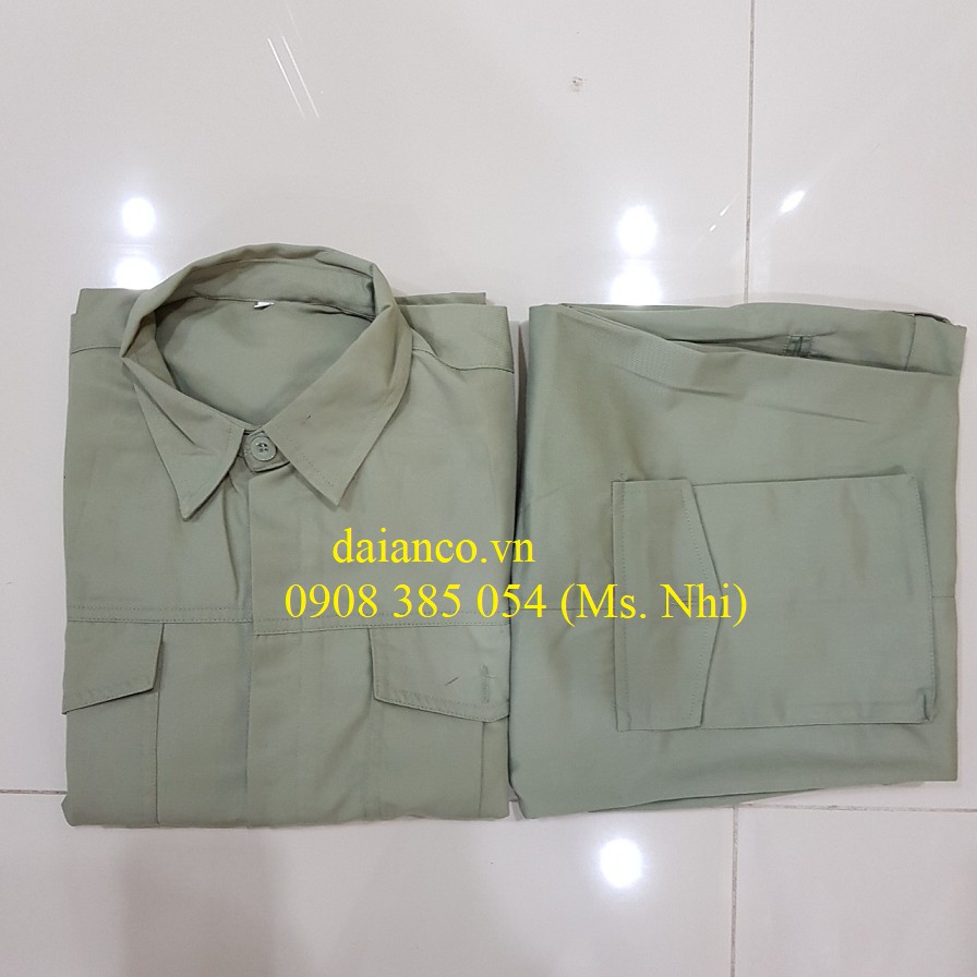 Quần áo bảo hộ lao động túi hộp vải pangrim thấm hút mồ hôi DA01- HÀNG SẴN