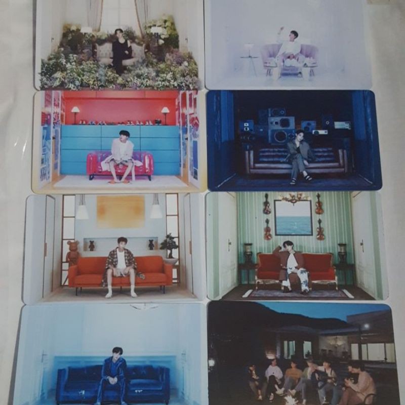 Set 8 thẻ card nhựa BTS - BE in 2 mặt bo góc