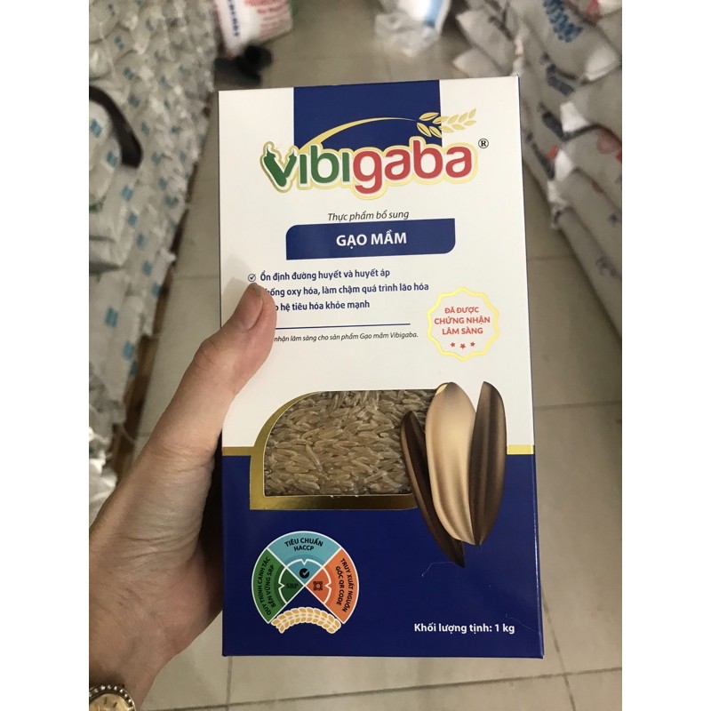 GẠO MẦM VIBIGABA 1kg Hạt Ngọc Trời