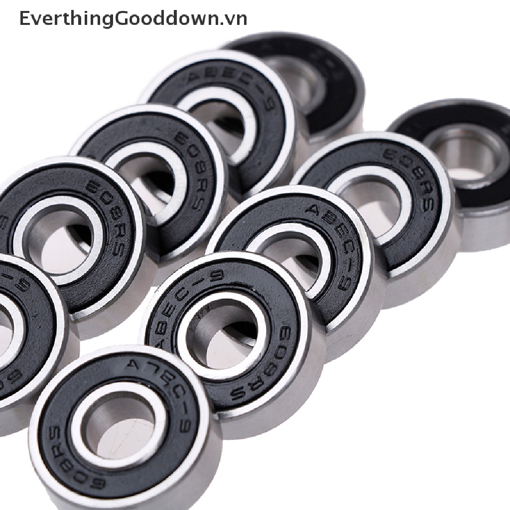 Set 10 Vòng Bi 608 ABEC-9 Không Gây Tiếng Ồn Thay Thế Cho Bánh Xe Scooter