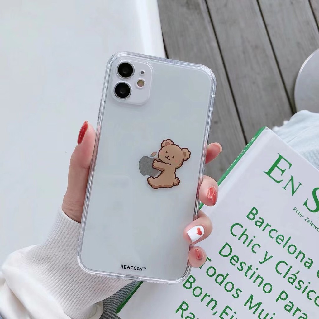 Ốp điện thoại tpu in hình gấu cho iPhone12/ 12Promax / 12Mini / 11Promax / 11 / 7Plus / XS max / XR | BigBuy360 - bigbuy360.vn