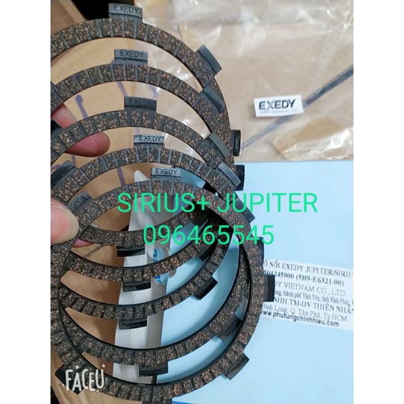 BONOI_ (bộ 5pcs) SIRIUS +JUPITER hàng hiệu Exedy Vietnam Co,ltd ( japan Origin)