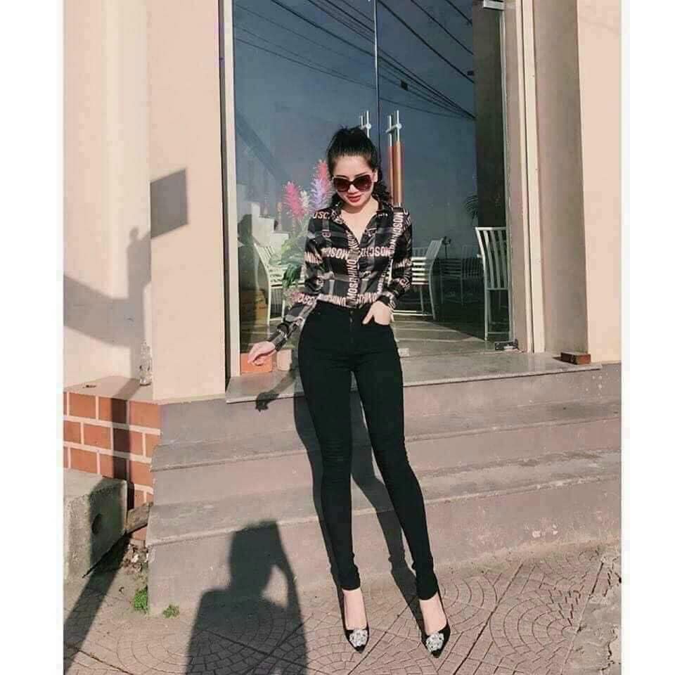 Quần legging khóa chất umi mặc tôn dáng siêu xinh thời trang LADYA STORE
