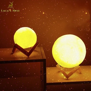 ✿✿✿ Đèn ngủ thiết kế hình mặt trăng 3D chất lượng cao