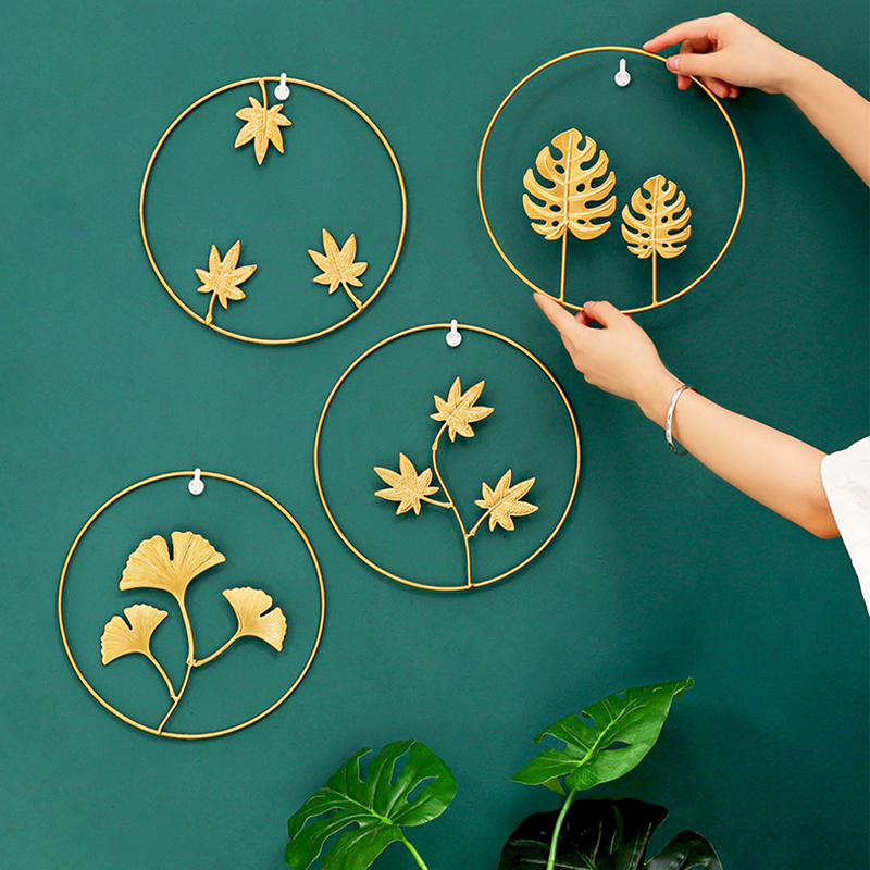 Lá Ginkgo Bằng Sắt Phong Cách Bắc Âu Trang Trí Nội Thất