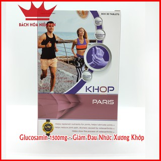Viên uống xương Khớp-Paris - Glucosamin 1500mg - Giảm đau nhức xương khớp, giúp bôi trơn khớp, làm chậm thoái hóa khớp