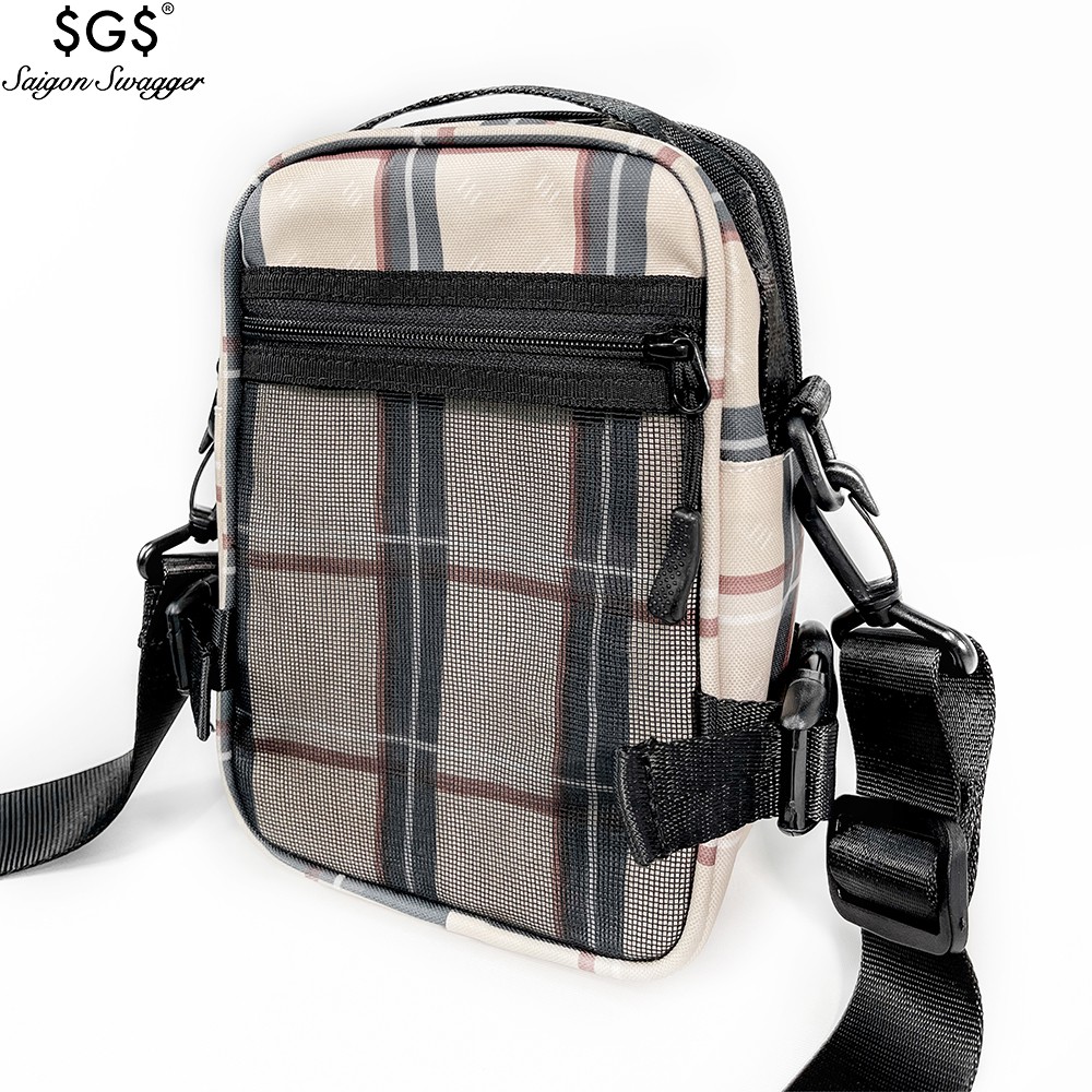 Túi Đeo Chéo Flex Saisgon Swagger SGS Họa Tiết Sọc Icon Tartan