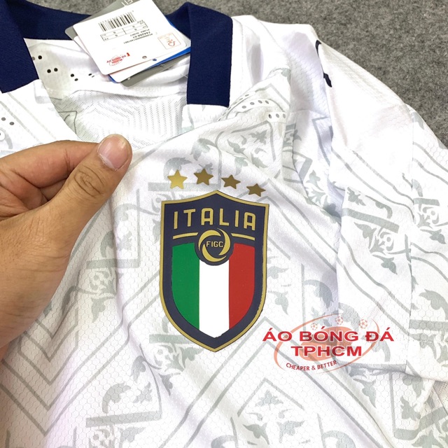 Đội tuyển Ý 2020 - Áo Bóng Đá bản PLAYER - màu Trắng