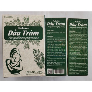 Tinh dầu tràm nguyên chất dầu tràm mekotra dạng ml