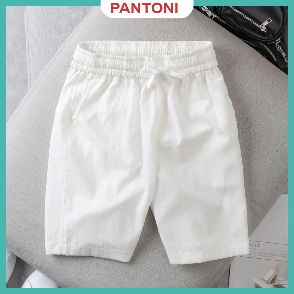 Quần short đùi nam chất liệu đũi lụa mềm mát