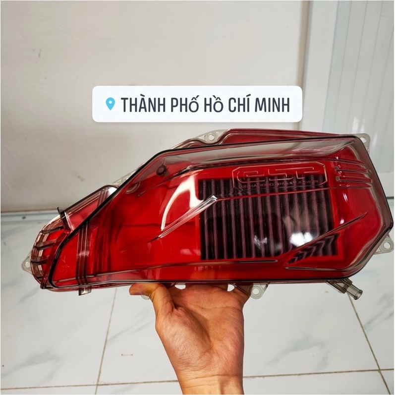 Ốp Bô E Trong Suốt Cho Viision Shmore AB PCX Vario/Click Kèm Lọc Gió KN