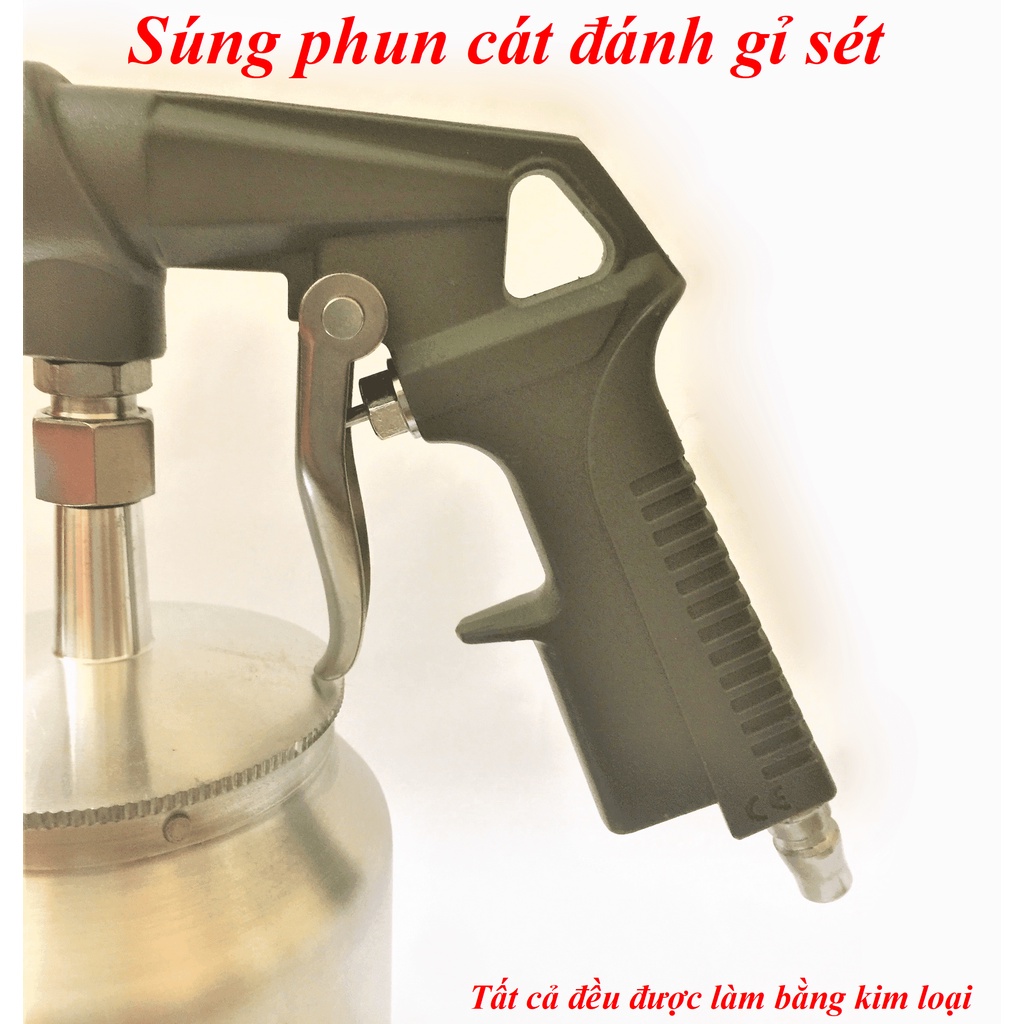 Máy phun cát đánh gỉ sét  Đài Loan - Phun được sơn, siêu bền - Lực phun mạnh - Bảo hành 6 tháng