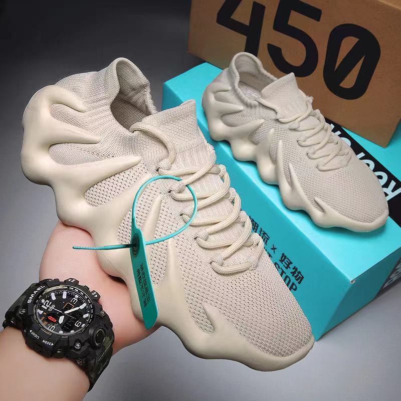 Giày Sneaker Thể Thao Phối Lưới Thoáng Khí Hàng Mới Chất Lượng Cao Cho Nam Yeezy450 2021