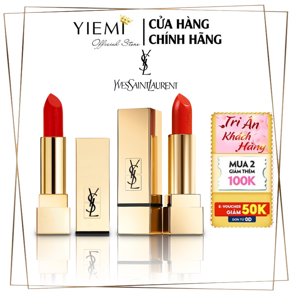 Son YSL ROUGE PUR COUTURE 3,8g - Chính Hãng Full Box Túi và Hộp Hãng
